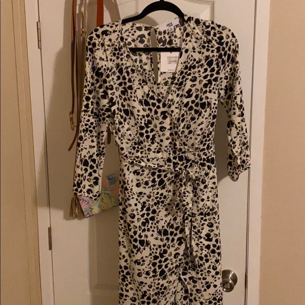Jack leopard jumpsuit size 4